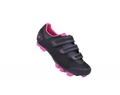 FLR F-55 Knit MTB cipő, 3 tépőzáras rögzítés, 38-as méret fekete/pink