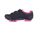 FLR F-55 Knit MTB cipő, 3 tépőzáras rögzítés, 38-as méret fekete/pink