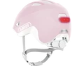 ABUS Smiley 3.0 ACE LED pure rose gyerek bukósisak újra tölthető Led világítással M 50-55cm