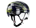 Casco Speedairo 2 RS országúti bukósisak Vautron (fényre sötétedő) lencsével, kék/neon sárga M 54-59cm