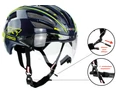 Casco Speedairo 2 RS országúti bukósisak Vautron (fényre sötétedő) lencsével, kék/neon sárga M 54-59cm