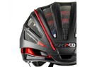 Casco SpeedAiro 2 kerékpáros bukósisak fekete/piros, L-es méret (59-62cm fejkerület)