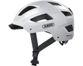 Abus Hyban 2.0 kerékpáros bukósisak beépített villogóval fehér M-es (52-58cm)