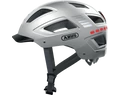 Abus Hyban 2.0 kerékpáros bukósisak LED csíkkal signal silver L-es 56-61cm