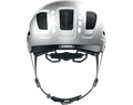 Abus Hyban 2.0 kerékpáros bukósisak LED csíkkal signal silver L-es 56-61cm