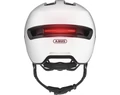 Abus HUD-Y felnőtt városi bukósisak In-Mold, mágneses hátsó lámpa, fényes fehér S (51-55cm)