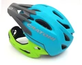 Cratoni C-Maniac fullface felnőtt bukósisak matt-ocean/lime M-L, 54-58cm