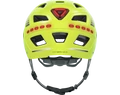 Abus Hyban 2.0 kerékpáros bukósisak LED csíkkal signal yellow M-es 52-58cm