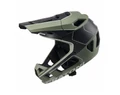 Cratoni Interceptor 2.0 fullface fix állvédős felnőtt sportsisak sage matt / fekete M-L méret 58-62 cm fejkerületre.