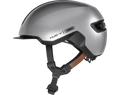Abus HUD-Y felnőtt városi bukósisak In-Mold, mágneses hátsó lámpa, gleam silver S (51-55cm)