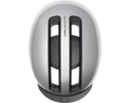 Abus HUD-Y felnőtt városi bukósisak In-Mold, mágneses hátsó lámpa, gleam silver M (54-58cm)