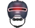 Abus HUD-Y felnőtt városi bukósisak In-Mold, mágneses hátsó lámpa, midnight blue M (54-58cm)