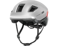 Abus HYP-E kerékpáros bukósisak első és hátsó világítással index jelzővel gleam silver S (51-55cm)