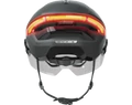 Abus HYP-E ACE kerékpáros bukósisak első és hátsó világítással index jelzővel mágneses lencsével volcano titán S (51-55cm)