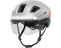 Abus HYP-E ACE kerékpáros bukósisak első/hátsó világítás, index jelző, féklámpa, mágneses lencse gleam silver M (54-58cm)