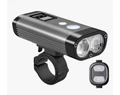 Ravemen PR2000 akkumulátoros első lámpa, 2000 lumen, 6000mAh, országúti/MTB, tompított/reflketor mód, vez. nélk. távirányító