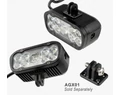 Ravemen XR6000 akkumulátoros első lámpa, 6000 lumen, 4x4000mAh, országúti/MTB, tompított/reflketor mód, vez. nélk. távirányító