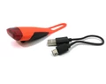 KTM Head Light akkumulátoros hátsó lámpa, 4 LED-es, szilikonpántos, narancssárga