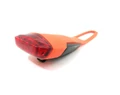 KTM Head Light akkumulátoros hátsó villogó, 4 LED-es, szilikonpántos, narancssárga