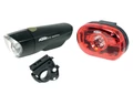 KTM Lightset lámpakészlet LED-es, 1 Watt + 0,5 Watt, fekete, elemes