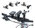 Rockbros lámpa és computer tartó alumínium-karbon adapter világításnak, kerékpáros computernek, GPS-nek 20cm hosszú