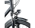 AXA Compactline 20 e-bike első lámpa LED-es, 20LUX, 6V, 4 vezetékes, kapcsolós, fekete