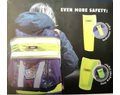 Fényvisszaverő szalag táskára Abus Lumino Wrap, neon sárga