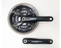 Shimano Acera FC-M361 trekking/cross hajtómű 48/38/28-es fogszám, négy.kúp, 175mm-es, láncvédős, fek