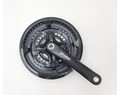 Prowheel alu hajtómű 28/38/48 fogas, 170mm hajtókar hossz, fekete nadrágszárvédővel