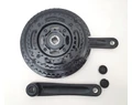 Prowheel alu hajtómű 28/38/48 fogas, 170mm hajtókar hossz, fekete nadrágszárvédővel