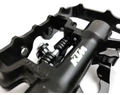 KTM SPD rendszerű vegyes patentpedál alu test, CrMo tengellyel, iparicsapágyas, fekete/ezüst