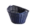 Ridepositive Natural sötétkék rattan kerékpáros első kosár gyorsrögzítővel