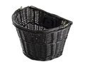 Ridepositive Natural fekete rattan kerékpáros első kosár gyorsrögzítővel