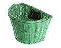 Ridepositive Natural mentazöld rattan kerékpáros első kosár gyorsrögzítővel