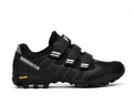 FLR Bushmaster MTB cipő, 3 tépőzáras, vibram talp, 41-es méret, fekete/ezüst