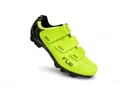 FLR Elite F-55 MTB cipő, 3 tépőzáras rögzítés, 40-es méret, neonsárga
