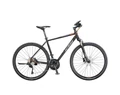 KTM Life Action férfi cross kerékpár 30 fokozatú Shimano DeoreXT váltó, mattfekete/titánszürke 56cm