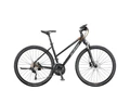 KTM Life Action női cross kerékpár 30 fokozatú Shimano DeoreXT váltó, mattfekete/titánszürke 51cm