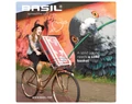 Basil Bold KF első kosár acél, sűrűszövésű, KlickFix kompatibilis, kormány adapterrel