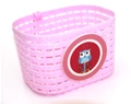 Gyermek kosár műanyag rácsos rózsaszín, kettő darab pánttal