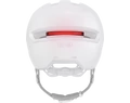 Abus HUD-Y felnőtt városi bukósisak In-Mold, mágneses hátsó lámpa, pure white M (54-58cm)