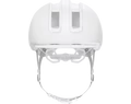 Abus HUD-Y felnőtt városi bukósisak In-Mold, mágneses hátsó lámpa, pure white M (54-58cm)