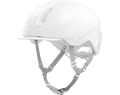 Abus HUD-Y felnőtt városi bukósisak In-Mold, mágneses hátsó lámpa, pure white M (54-58cm)