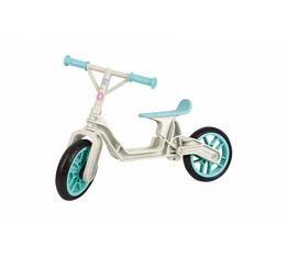 Polisport futóbicikli műanyag vázas és kerekes, krém/mentazöld