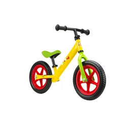 Disney Micimackó futóbicikli fémvázas, tömör kerekű, sárga