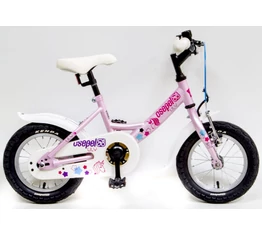 Csepel Lily 12"-os lányka gyerek kerékpár kontrafékes unikornisos, pink