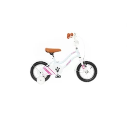 Neuzer Cruiser 12"-os gyerek kerékpár, lányka, kontrás, babyblue/rózsaszín