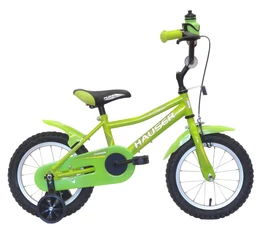 Hauser Puma 14&quot;-os gyerekkerékpár kontrás, zöld