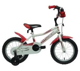 Hauser Puma 14&quot;-os gyerekkerékpár kontrás, fehér