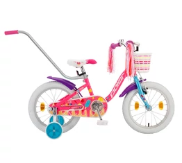 POLAR Junior 14"-os gyerekkerékpár kontrás icecream design, első kosárral